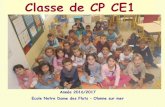 Classe de CP CE1 - olonnesurmer-notredamedesflots.frolonnesurmer-notredamedesflots.fr/wp-content/uploads/2016/09... · Année 2016/2017 Ecole Notre Dame des Flots –Olonne sur mer