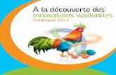 À la découverte des innovations wallonnesbruxelles-algerie.com/publications/InnovaTech_Catalogue_60... · 16 – Crowdfunding immobilier – Deal5000 Table des matières 18 –