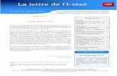 La lettre de l'Itéséi-tese.cea.fr/fr/Publications/LettreItese/Lettre_itese...La lettre de l'I tésé Lettre trimestrielle d'information de l'Institut de aux scientifiques, aux managers,