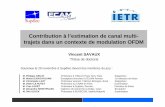 Contribution à l’estimation de canal multi- trajets dans ... · Etude des interpolations sur l’estimation de canal de Rayleigh Conclusion, discussion et perspectives 5. Plan
