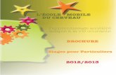 L’ÉCOLE MOBILE DU CERVEAUecoleducerveau.com/.../10/Brochure-Particuliers_Bonne-2012-20132.pdf · Avantages de la technique du mind-mapping sur les méthodes conventionnelles de