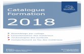 Catalogue Formation 2018 - rescoll.fr · Sommaire L’assemblage par collage Comportement au feu des matériaux Caractérisation des matériaux Les formations EWF certifiantes Autres