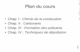 Plan du cours - web page of L. Le Moyneluis.lemoyne.free.fr/Combustion Chap1.pdf · des moteurs à combustion interne (MCI) Chimie des hydrocarbures à haute et moyenne température