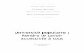 Université populaire : Rendre le savoir accessible à tousdante.univ-tlse2.fr/355/1/Université Populaire_ rendre le savoir... · une instabilité politique, économique et culturelle.