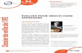 EVALUER POUR (MIEUX) FAIRE APPRENDREveille-et-analyses.ens-lyon.fr/DA-Veille/94-septembre-2014.pdf · Évaluer pour (mieux) faire apprendre n 94 ... mais aussi un levier pour mieux
