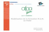 Modélisation de la formation M.U.M. en FOADcafelck.free.fr/demo_realisations_ck/Modelisation%20MUM%20-%20IF... · - Définition du merchandising - Linéaire : zone chaude, zone froide,