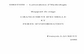 ORSTOM - Laboratoire d'Hydrologie Rapport de stage ...horizon.documentation.ird.fr/.../divers17-01/010009784.pdf · Rapport de stage CHANGEMENT D'ECHELLE ET PERTED'INFORMATION François