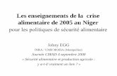 Les enseignements de la crise alimentaire de 2005 au … · Plan de l’exposé 1. Les dispositifs publics de prévention / gestion des ... Une crise d’accessibilité sur fond de