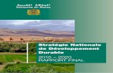 2015 – 2020 RAPPORT FINAL - RSE CGEM ... - PwC - Landwell & Associés - CID | Stratégie Nationale de Développement Durable Chapitre I : L’engagement du Maroc en matière de développement