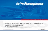 PIECES POUR MACHINES AGRICOLES - … · Le groupe Bepco est un leader mondial dans la fourniture de pièces de rechange, accessoires pour tracteurs et pièces détachées pour machines