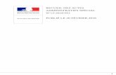 RECUEIL DES ACTES ADMINISTRATIFS SPÉCIAL … · Directeur des Migrations de l’Intégration et de la ... 8Bis, Route d'Avignon - Les Hauts ... procédure d'asile prévue au Livre