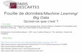 Fouille de données Machine Learning/ Big Datalomn/Cours/BC/Publis/CompBio6.pdf · Dans le cas NON supervisé, les techniques spécifiques utilisées sont typiques des applications