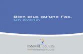 Présentation de FACO Paris en 2009 - letudiant.fr · - Un rapport de stage noté est demandé chaque année aux étudiants, rapport nécessaire à l’admission dans l’année supérieure.