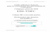 Volume III Dictionnaire TDFC 2018.3 - impots.gouv.fr · Guide utilisateur français EDI-TDFC 2018 Date de mise à jour: 01/2018 Volume III A TDFC 2018 2