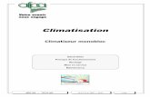 Climatisation - lechauffage.free.frlechauffage.free.fr/cariboost_files/climatiseur_20monobloc.pdf · Climatisation Climatiseur monobloc Généralités Principe de fonctionnement Montage