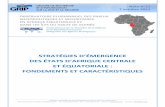 STRATÉGIES D’ÉMERGENCE DES ÉTATS … · Carte des 10 pays membres de la CEEAC ... de ressources naturelles4. ... revenu moyen pour faire passer le Cameroun de la classe des pays