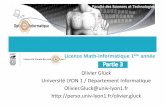 Licence Math-Informatique 1 annéeperso.univ-lyon1.fr/olivier.gluck/Cours/Supports/LIFASR2/LIFASR2... · Licence Math-Informatique 1èreannée ... §CM1 : Internet, les réseaux et