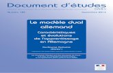 Doc d'études modele dual allemand yc resume 03 09travail-emploi.gouv.fr/IMG/pdf/DE_185.pdf · Document d’études direction de l’animation de la recherche, des études et des