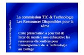 tice ressources4.ppt [Mode de compatibilité]technocalvisi.free.fr/Techno/formation/4eme/tice_ressources4.pdf · -Domotique s Ress - Les Technologies de demain Le. ... diaporama/electromenager-futur/1.shtml