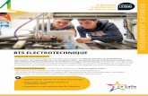 BTS ELECTROTECHNIQUE - La Salle Clermont-ferrand · Le BTS Electrotechnique permet d'accéder aux métiers de chef de chantier en installations ... des entreprises dans les heures