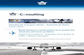 Direction du Transport Aérien Royaume du Maroc - … phase 2 DTA.pdf · L’é Àaluation de la qualité des services est mesurée par le niveau de satisfaction attribué par les