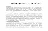 Monothéisme et Violence - Dominicaines des Tourellesdom.tourelles.free.fr/document/tourelles-2017-session-violence-des... · 1 Monothéisme et Violence Introduction La question du
