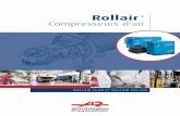 Rollair - Compresseurs d'air Worthington Creyssensac€¦ · Une qualité de l'air et un refroidissement optimisés Filtration d'aspiration d'air et séparation de l'huile très efficaces