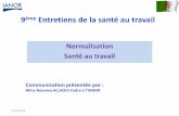 9ème Entretiens de la santé au travail - samtalgerie.comsamtalgerie.com/moodle/pluginfile.php/716/mod_label/intro/IANOR... · 42 Normes dont la source est NF (norme nationale française)