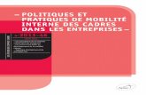 –POLITIQUES ET PRATIQUES DE MOBILITÉ … · 18 La taille et la structure de l ... 32 Les entreprises où la politique de mobilité interne est « stratégique ... (PME ou grandes