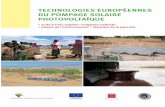 Etat Art Pompage - Energies Renouvelables · «Technologies européennes du pompage solaire photovoltaïque» a été réalisé dans le cadre du projet “Implementation of a photovoltaic