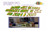 Collège Thibaud de Champagne - sepia.ac-reims.fr · Bilan des actions menées avec le « CDI » en 2014-2015 Introduction Durant cette année scolaire 2014-2015, le CDI a de nouveau