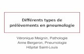 Différents types de prélèvements en pneumologiedes-pneumo.org/wp-content/uploads/2018/02/prelevements-et-histo.pdf · Avantages et inconvénients de la cytologie • Avantages: