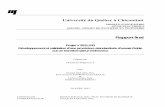 Université du Québec à Chicoutimi · En préambule à ce rapport de ... distribution et utilisation industrielle ... d'environnements d'exploitation a permis à Doble de développer
