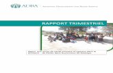 RAPPORT TRIMESTRIEL - reliefweb.int · assurant un accès équitable et rapide aux soins de santé primaires en faveurs des ... avec la recommandation de l’OMS et de la ... s’agisse