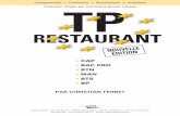 Pages de BPI TP Restaurant litronique bdf 1er chapitrecuistophe.free.fr/ouvrage/tprestaurant.pdf · - LA CUISINE EXPLIQUÉE, par G. Charles (parution 2009) - LA CUISINE SIMPLIFIÉE,