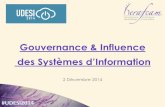 Gouvernance & Influence - Claranet€¦ · Gouvernance des Systèmes d’Information Influence des Systèmes d’Information 2 . Contexte Economique, Technologique & Sociétal . Evolution