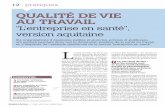 QUALITÉ DE VIE AU TRAVAIL - Mélangeur à façon de ...emac-caoutchouc.com/images/_PDF/SQVT_Aquitaine.pdf · L a santé et le bien-être au travail sont-ils des leviers de la perfor-mance
