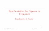 Représentation des Signaux en Fréquence - [Verimag] tdang/Teaching/Slides_06/Cl-5/fourier.pdf · PDF file3 Justification • Représentation temporelle –Évolution temporelle