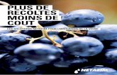 PLUS DE RECOLTES MOINS DE COUT - netafim.fr culture vigne.pdf · les mécanismes à l’origine des critères qualitatifs des raisins, tout en assurant un bon potentiel de production.