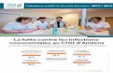 La lutte contre les infections nosocomiales au CHU …€¦ · ICSHA.2 : Indicateur de consommation de produits hydro-alcooliques version 2 Score du CHU d'Amiens : 118/100 Bon usage