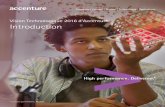 Vision Technologique 2016 d’Accenture Introduction · de dollars en 2014 et une introduction ... technologies « cloud » et mobiles élimine ... Grâce aux technologies collaboratives