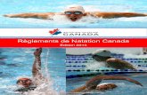 Règlements de Natation Canada - swimming.ca€¦ · domaine de la natation pour le plus grand bienfait de tous nos nageurs. Le but de toutes les rencontres est de nager vite et en