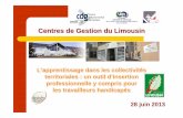 Centres de Gestion du Limousin - www. cdg 87 .frcdg87.fr/IMG/pdf/diaporama_apprentissage.pdf · Trame de Fiche de poste 2 ... • Guide pratique du maître ... Arrêté d'attribution
