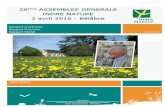 28ème ASSEMBLEE GENERALE INDRE NATURE 2 … · des espaces naturels. ... La Petite Utriculaire Utricularia ninor, (protégée en région Centre-Val de Loire, classée EN en danger