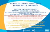 STAGE TUTEURS 2015/2016 TRAME DE LA JOURNÉEcache.media.education.gouv.fr/file/Cible_personnels/77/6/Aider_a_l... · TRAME DE LA JOURNÉE RAPPEL DES OBJECTIFS: - MATIN: ... (RAPPORT