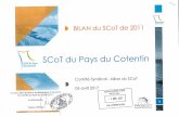SCoT du Pays du Cotentin · Bureau - Bilan SCoT de 2011 06/04/2014 Comité Syndical - Bilan SCoT de 2011 ... du territoire régional en matière de continuités écologiques dans