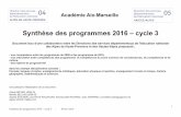 Télécharger le document de synthèse des …cache.media.education.gouv.fr/.../70/6/SYNTHESE_PROGRAMMES_20… · mobilisation des connaissances sur le lexique ... une première formalisation