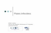 H Atelier Plaie infection - CPias Auvergne Rhône-Alpes · quel type de plaie Plaie chronique : pas de cicatrisation après 4 ... – Ne traiter qu’en cas de dermo ... locaux et