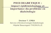 PIED DIABETIQUE : impact épidémiologique et importance du ... · Exploration clinique de la plaie et classement ... But du traitement transformer une plaie chronique scléreuse