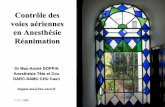 Contrôle des voies aériennes en Anesthésie Réanimationsebtaran.free.fr/DESAR/Module_1/Controle_VAS.pdf · 2007-05-16 · ¾Le dépistage de la VMD doit être systématique ...